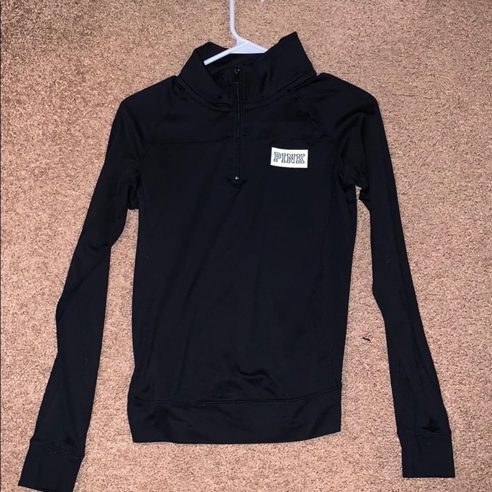 Pink quarter zip